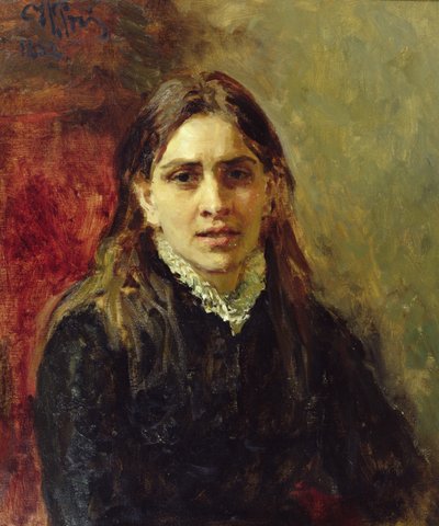 Portrait of Pelageya Antipovna Strepetova by Ilya Efimovich Repin